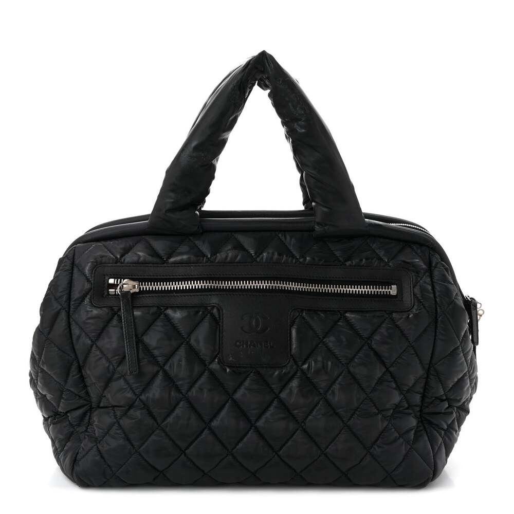 Chanel Nylon Coco Cocoon Bowler Black #263386C95B